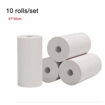 10 롤 감열지 57X30mm 영수증 용지 슈퍼마켓 POS 기계 용 열전 사 프린터 Pos 금전 등록기