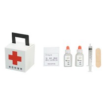 어린이집 유아동 병원놀이 약국 구급상자 만들기 4인 미술재료 실습 수업 집중력 집콕 초1
