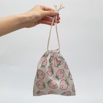 조리개 파우치 복조리 더스트백 린넨 면 중형 a