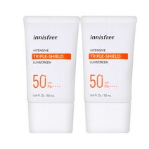 이니스프리 인텐시브 트리플쉴드 선스크린 50ml 선크림 2개, 상세페이지 참조