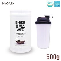 마이오플랙스 wpi 단백질 보충제 쉐이크 순수 분리유청 농축유청 포대유청 류신 이소류신 발린 bcaa 더블더치초코맛 어린이 청소년 여성 남성 온가족 500g 유청단백질wpi, 1개