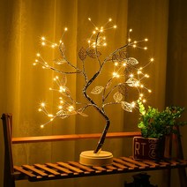 치프몰 LED 자작나무 트리 조명 50cm 10종, 소형 72구(웜화이트) 금색 나무 나뭇잎