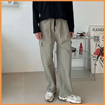 밴딩 와이드 카고 팬츠 남자 바지 남친 캐주얼 룩 추천 하의 옷 의류 의상 스타일 트렌드 대학 생 남친룩 데이트 코디 외출 패션 유행 패셔니스타 미팅 소개팅 룩북 잡화