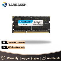 TANBASSH-노트북 메모리 램 4GB 8GB DDR3 1600MHz 1333MHz 1.35v 1.5v Sodimm, [08] 8GB 1600 1.5v, 08 8GB 1600 1.5v