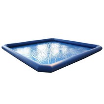 간이 풀장 대형 에어바운스 수영장 물고기 낚시 게임, 두꺼운 5x6 m 높이 30cm