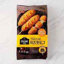 [메가마트]동원 퀴진 크리스피 치즈핫도그 400g, 1개
