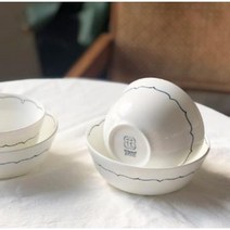 화 공기대접 세트, 혼합색상, 공기 2p + 대접  2p