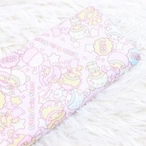 곰돌이 테디베어 캐릭터 원단 인형 퀼트 천 면 직물 만화 헬로 키티 직물 소녀 스커트, 2, 1.5야드(135x105cm)