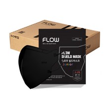 플로우쉴드황사방역마스크(KF94)(소형), 사이언스 블랙, 50매 (소형 7~13세)