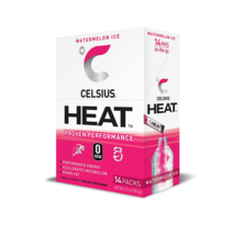 셀시어스 Celsius HEAT 온더고 헬스보충제 에너지 분말 파우더 스틱 14개입, 워터멜론 아이스(Watermelon Ice)
