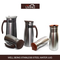 스텐 물병 5TYPE 800ml 1000ml 1200ml 손잡이 개폐식 물통 저그 0.8L 1L 1.2L, 스텐물병1L