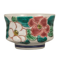 구야 야키와 타야 구야 야키 구이 츠바키 · 동백 다나카 유키 작 K7-1126 九谷焼いわたや 九谷焼ぐい吞・椿 田中柚伎作 K7-1126