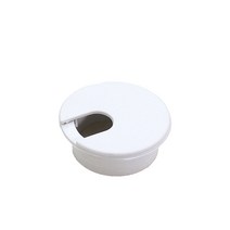 HNW 노트북 책상 그로멧 데스크탑 프로젝터 케이블 구멍 커버 가구 분리형, 1개, White + 35mm