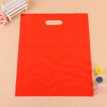 소기업용 맞춤형 쇼핑백 맞춤형 플라스틱 가방 맞춤형 인쇄 플라스틱 가방 팩 추가 인쇄 요금, 20x30cm  100PCS+Red