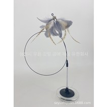 터치온리 고양이 낚시대 고양이 장난감, 흡입 컵 그레이