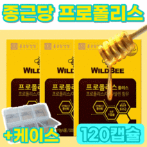 종근당 건강 프로폴리스 포로폴리스 식약처 인증 식약청 인정 벌꿀 항산화 아연 면역 도움 영양제 호주산 구강 목에좋은 목 환절기 편도 고함량 대용량 캡슐 그린 알약 사은품 증정, 60정, 2개