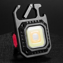 COB LED 미니 키링 랜턴 열쇠고리 클립형 휴대용 랜턴 캠핑 낚시 등산 C타입 충전, 클립형 미니랜턴 (거치대포함), 엘리에셀스토어 클립형 미니랜턴