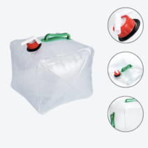 그게모지 접이식 캠핑물통 워터저그 생수통, 화이트 10L, 1개