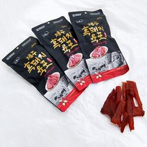 제주 흑돼지 육포 3상자, 5개, 80g