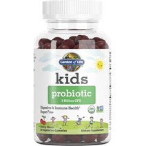 가든오브라이프 키즈 프로바이오틱 30억 CFU 체리 맛 어린이 유산균 베지테리안 구미, 1개, 30개입