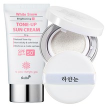 넬라 하얀눈 톤업 선크림+하얀눈 쿠션+하얀눈 마스크팩, 1개, 50ml