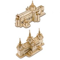 나무조립 태국 건물 3D DIY미니어처 집콕 피규어제작 만들기 쓸데없는선물 중학생선물, 태국 스타일