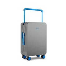 TUPLUS 스트레이트 투 하트 하드사이드 캐리어 더블 스피너 휠 조용한 TSA 잠금 슈트케이스 61cm(24인치) 쿨 그레이 블루
