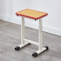 학원 책상 자습실 독서실 공부방 1인용, 높은 목재 색상 (리프트 48--57cm)