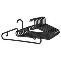 IKEA 블랙옷걸이 10개 세트 골라바바, 블랙