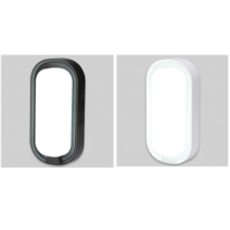 방수벽등 방수직부등 ip65 LED 타원 15W 주광 전구 블랙 화이트 메가맨 야외조명 테라스조명 카페조명 복도 계단 조명, 타원형 블랙 주광