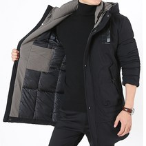 올파인 하프기장 야상패딩 PD4023 남자패딩점퍼 방한점퍼