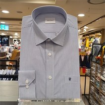 NC불광점 예작 2021가을 74%특세일!! 구김없고 ##세련미 뿜뿜## 핀스트라이프 블루 일반핏 긴팔 셔츠 YJ1FBR954BL