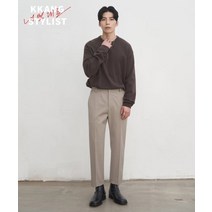 드로우핏X깡스타일리스트 밴딩 테이퍼드 슬랙스 L.베이지 드로우핏 x KKANG STYLIST BANDING TAPE레드 SLACKS