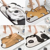 가재울마켓 소프트 규토조발매트 빨아쓰는 캐릭터 주방매트 욕실매트 규조토발매트 430-0934543233ea, 팬더