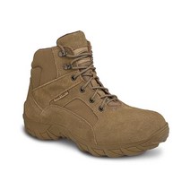 WORKLAND 76223 남성용 밀리터리 전술 부츠 - 전체 가죽 군용 사냥 부드러운 발가락 작업 미끄럼 방지 하이킹 전투 Botas de Trabajo para Hombre 탠