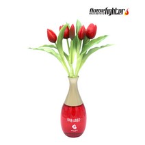 화염파이터 튤립 꽃병 집들이 개업 선물 인테리어 장식, 꽃병소화기(빨강색)