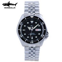 40대남자시계 HEIMDALLR Sharkey SKX007 다이버 시계 남자 200M 방수 스테인레스 사파이어 축광 다이얼 NH36 오토메틱 기계식 고급