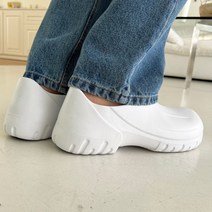 키치 라운드 토 쉐입 키높이 경량 방수 클로그 샌들 뮬 로퍼_(2color) 남녀공용 커플 230~280