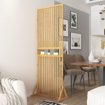 우드 원목 칸막이 우드파티션 주방 거실 원룸 식당 공간분리 가벽 인테리어 가림막, 우드 칸막이 가로72x세로198cm