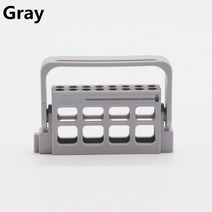 dental lab 16 홀 bur endo files 블록 홀더 스탠드 상자 autoclave 소독, 1 개 회색