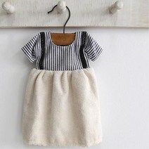 큐티 미니 원피스 카페 주방 잘 마르는 타월 물수건 물로만지워지는 부드러운 북유럽스타일 면, 크림