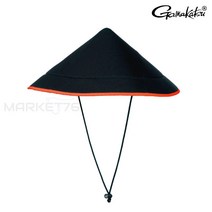 가마가츠 라이트 진가사 삿갓모자 GM-9788 블랙 낚시모자