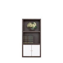 생각나무 600-3단 수납형 책장 36T 책꽂이 국내생산, 월넛