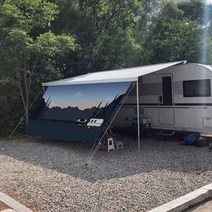 감성 카라반 캠핑 타프 차량용 어닝 사이드월 가림막, 4M_심지5mm_2in1어닝타프용