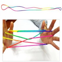 (TNB) 무지개색 실뜨기실 손놀이 실뜨기놀이 실놀이 실뜨기실 손가락놀이