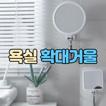 붙이는 욕실면도거울, 사각형