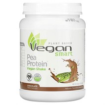 VeganSmart 완두콩 프로틴 식물성 셰이크 초콜릿맛 분말타입 585g, 1개