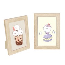 모닝 모멘트 액자(4X6) (4X4) x2개, (4X4)x2개
