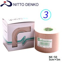 일본수입 니또텐코 키네시올로지 테이핑테이프 5cmx5m, 3개