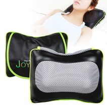 GLsatr 국내생산 어버이날 선물 목 어께 허리 안마기 전동 마사지찜질팩포함, 조이풀 쿠션안마기